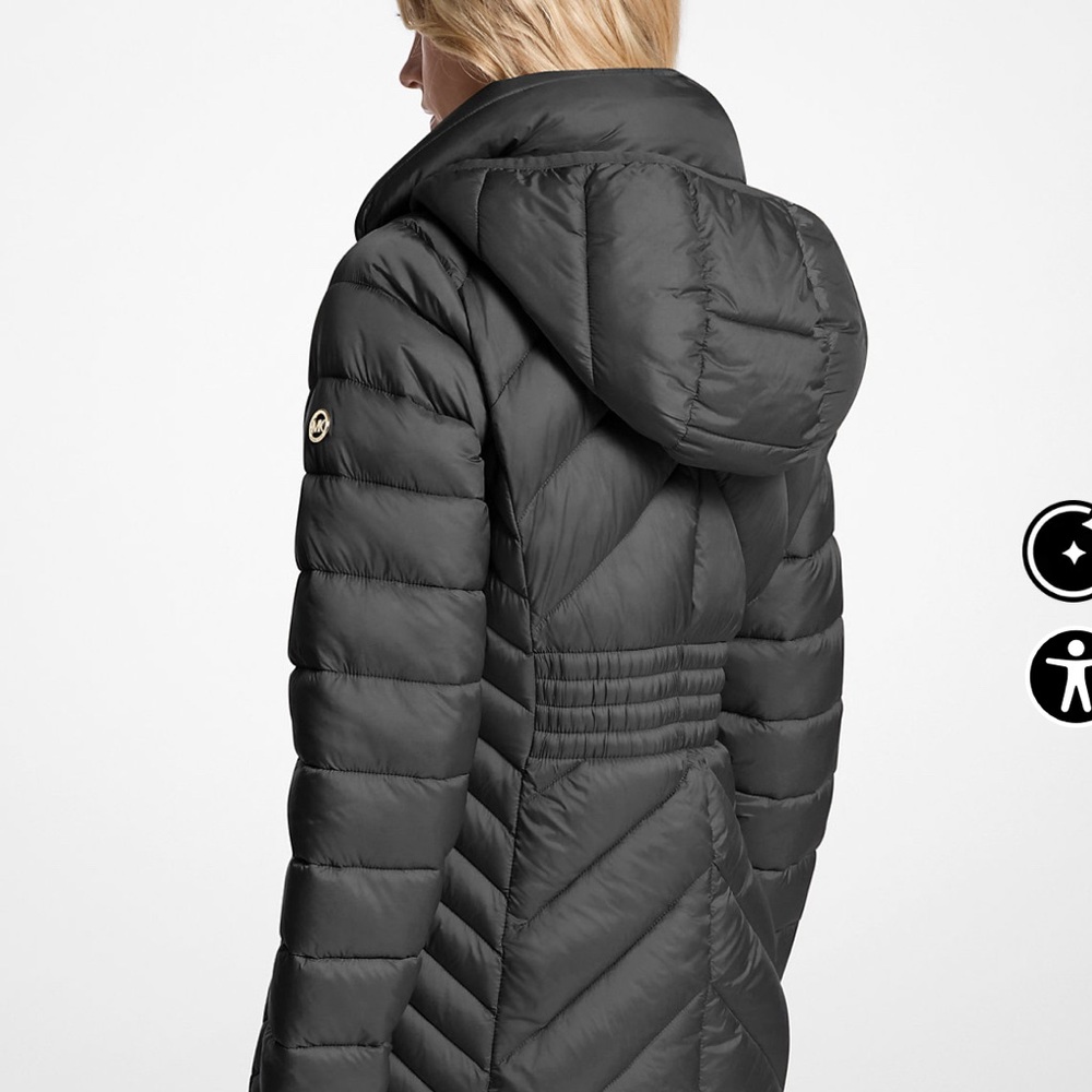 MICHAEL Michael Kors Quilted Black Snow Jacket - Picture 9 of 12